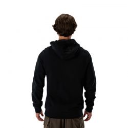BLUZA Z KAPTUREM FOX HEAD FLEECE PO BLACK GREEN  ENDURO CROSS