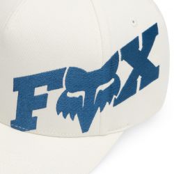 CZAPKA Z DASZKIEM FOX F HEAD X FLEXFIT PEARL WHITE  ENDURO CROSS