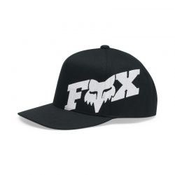 CZAPKA Z DASZKIEM JUNIOR FOX F HEAD X SNAPBACK BLACK  ENDURO CROSS