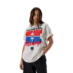 T-SHIRT FOX HONDA MIDWEIGHT OFF WHITE  ENDURO CROSS