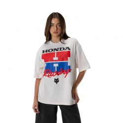 T-SHIRT FOX HONDA MIDWEIGHT OFF WHITE  ENDURO CROSS