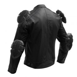 KURTKA MOTOCYKLOWA SKÓRZANA BROGER LEGEND BLACK 