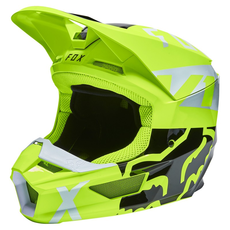 KASK FOX V1 SKEW FLUORESCENT YELLOW  ENDURO CROSS