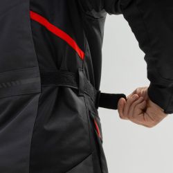 KURTKA MOTOCYKLOWA TEKSTYLNA BROGER OVERLAND BLACK DARK GREY RED 