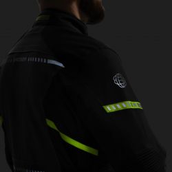 KURTKA MOTOCYKLOWA TEKSTYLNA BROGER OVERLAND BLACK GREY FLUO YELLOW 