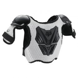 OCHRANIACZ KLATKI PIERSIOWEJ JUNIOR FOX PEEWEE TITAN ROOST DEFLECTOR BLACK SILVER  ENDURO CROSS