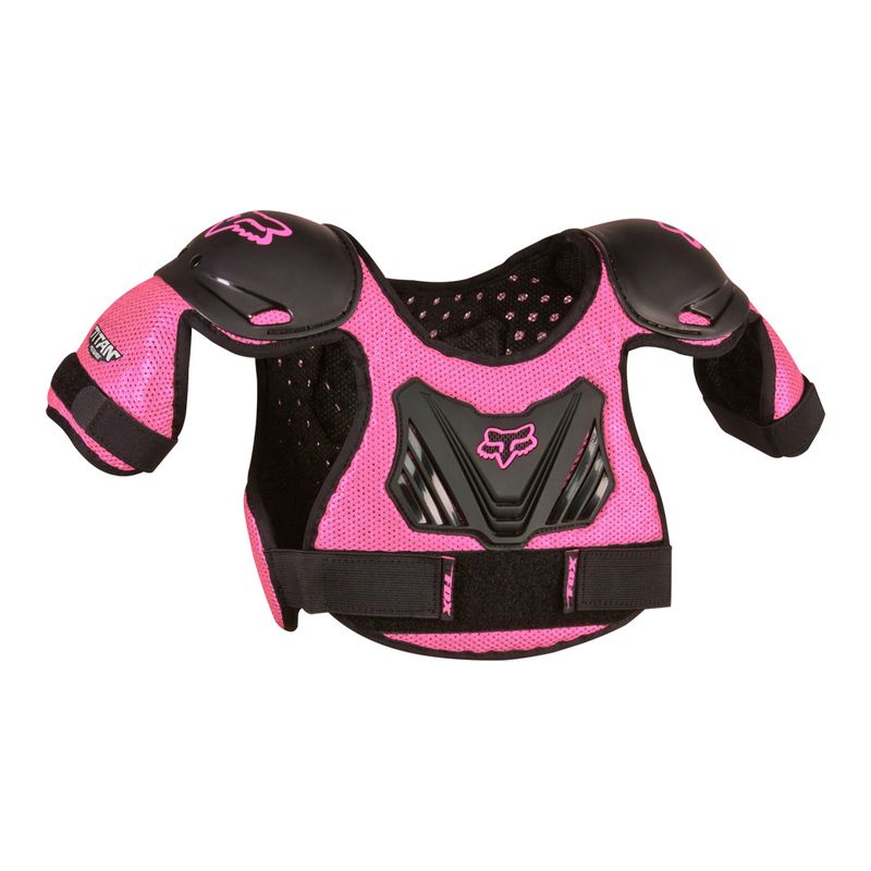 OCHRANIACZ KLATKI PIERSIOWEJ JUNIOR FOX PEEWEE TITAN ROOST DEFLECTOR BLACK PINK YM/L ENDURO CROSS