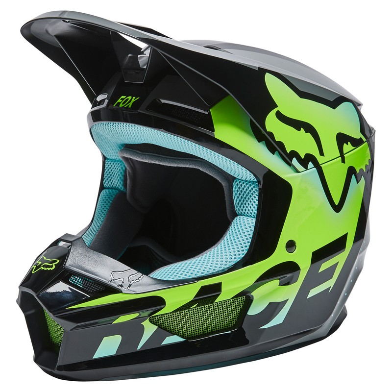 KASK FOX JUNIOR V1 TRICE TEAL  ENDURO CROSS