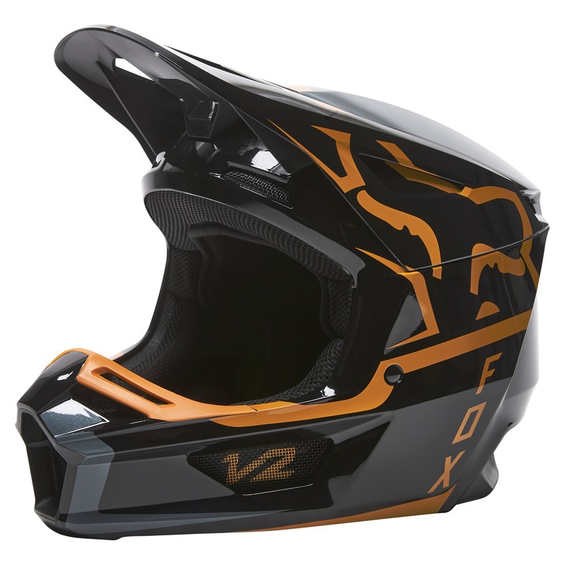 KASK FOX V2 MERZ BLACK/GOLD  ENDURO CROSS