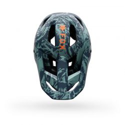 KASK ROWEROWY JUNIOR FOX RAMPAGE IMG PRINT ARCTIC BLUE  ENDURO CROSS
