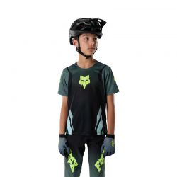 KOSZULKA ROWEROWA JUNIOR FOX RANGER SS FOUNDRY SAGE  ENDURO CROSS