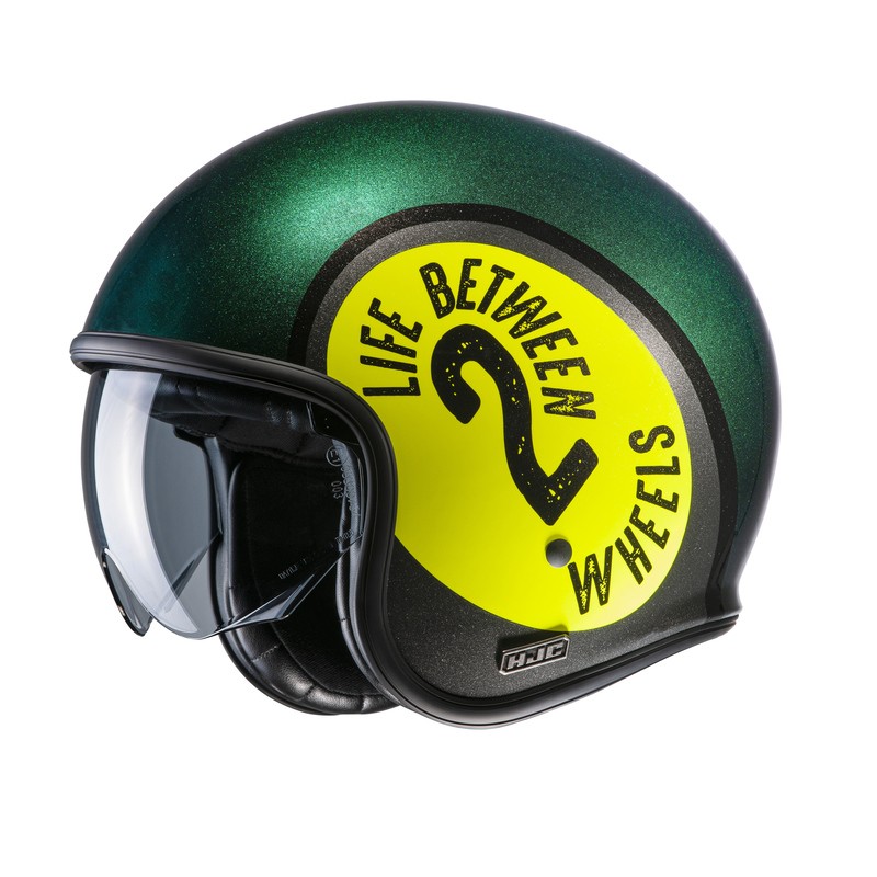 KASK HJC V30 HARVEY GREEN/YELLOW XS