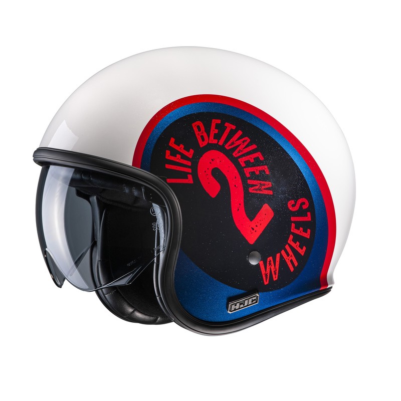 KASK HJC V30 HARVEY WHITE/BLUE XS