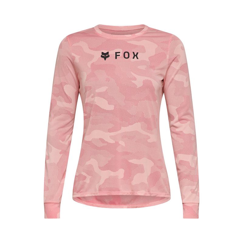 KOSZULKA ROWEROWA Z DŁUGIM RĘKAWEM DAMSKA FOX RANGER TRU DRI BERRY  ENDURO CROSS