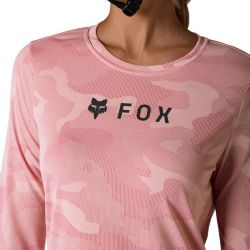 KOSZULKA ROWEROWA Z DŁUGIM RĘKAWEM DAMSKA FOX RANGER TRU DRI BERRY  ENDURO CROSS