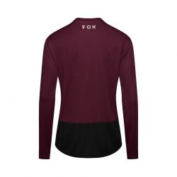 KOSZULKA ROWEROWA Z DŁUGIM RĘKAWEM FOX RANGER HEAD DARK MAROON  ENDURO CROSS