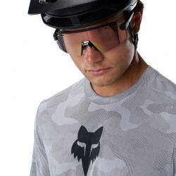 KOSZULKA ROWEROWA Z DŁUGIM RĘKAWEM FOX RANGER TRU DRI LS PEWTER  ENDURO CROSS