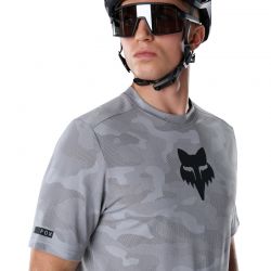 KOSZULKA ROWEROWA FOX RANGER TRU DRI SS PEWTER  ENDURO CROSS