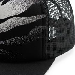 CZAPKA Z DASZKIEM JUNIOR FOX ROOTED MESH TRUCKER BLACK  ENDURO CROSS