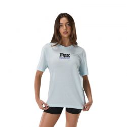 T-SHIRT DAMSKI FOX ROOTED ICE BLUE  ENDURO CROSS