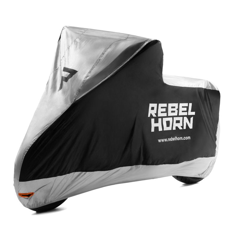 POKROWIEC NA MOTOCYKL REBELHORN SHELTER BLACK SILVER 