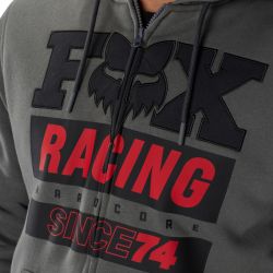 BLUZA Z KAPTUREM FOX SINCE 74 SASQUATCH FLEECE ZIP DARK SHADOW  ENDURO CROSS