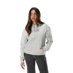 BLUZA Z KAPTUREM DAMSKA FOX SINCE 74 FLEECE PO LIGHT GREY  ENDURO CROSS