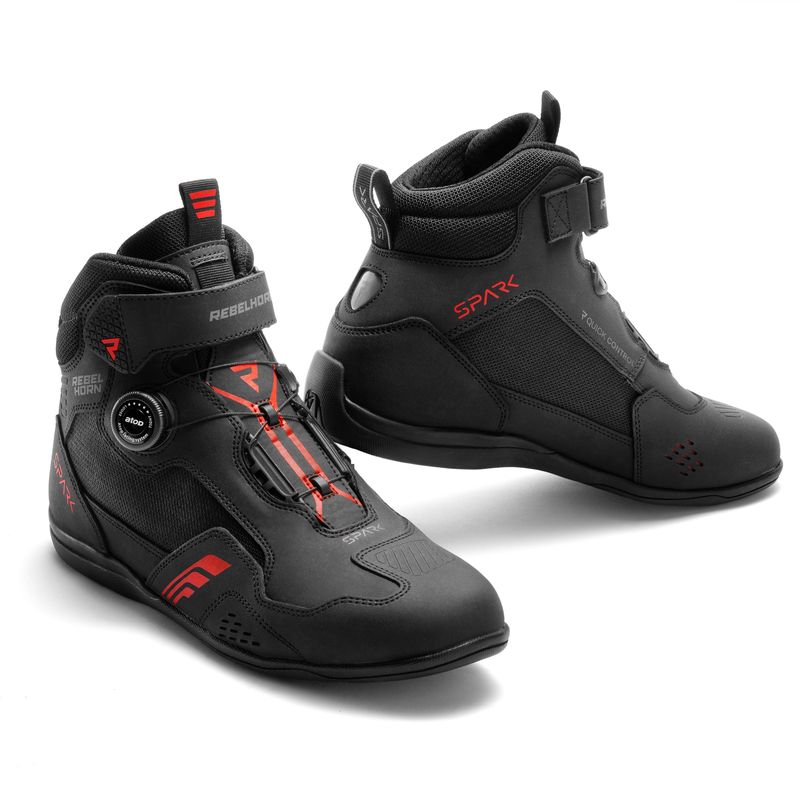 BUTY MOTOCYKLOWE REBELHORN SPARK 3 BLACK RED 