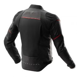 KURTKA MOTOCYKLOWA TEKSTYLNA REBELHORN SWIFT BLACK DARK GREY RED 