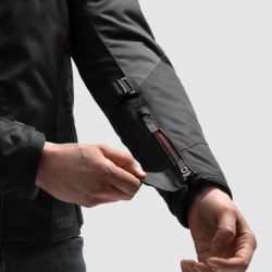 KURTKA MOTOCYKLOWA TEKSTYLNA REBELHORN SWIFT BLACK DARK GREY RED 