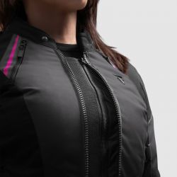 KURTKA MOTOCYKLOWA TEKSTYLNA DAMSKA REBELHORN SWIFT BLACK DARK GREY PINK 