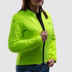 KURTKA MOTOCYKLOWA TEKSTYLNA DAMSKA REBELHORN SWIFT LIGHT GREY FLUO YELLOW 