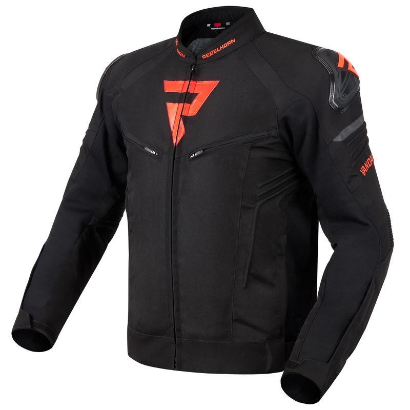 KURTKA TEKSTYLNA REBELHORN VANDAL BLACK/RED XXS