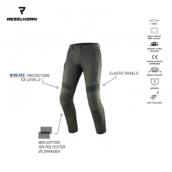 SPODNIE JEANS REBELHORN VANDAL TWILL OLIVE 