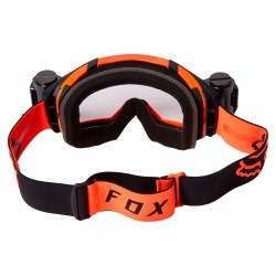 GOGLE FOX VUE STRAY ROLL OFF BLACK/ORANGE  - SZYBA CLEAR ENDURO CROSS