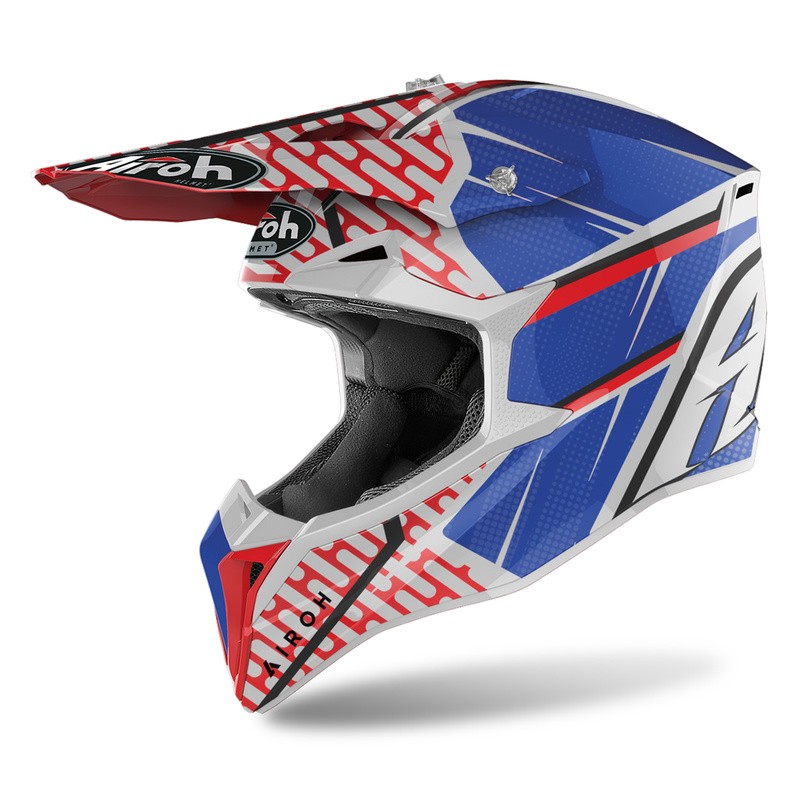 KASK AIROH WRAAP IDOL RED/BLUE GLOSS 