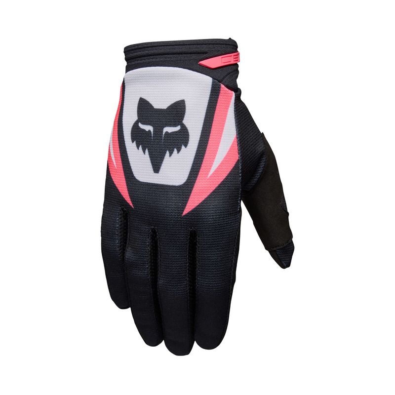 RĘKAWICE MOTOCYKLOWE JUNIOR FOX 180 DRAFT NEON PINK  ENDURO CROSS