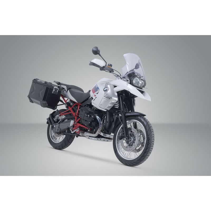 ZESTAW KUFRÓW TRAX ADV I STELAŻY SW-MOTECH BMW R 1200 GS (04-12) BLACK