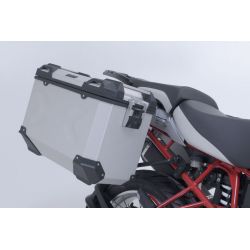 ZESTAW KUFRÓW TRAX ADV I STELAŻY SW-MOTECH BMW R 1200 GS (04-12) SILVER