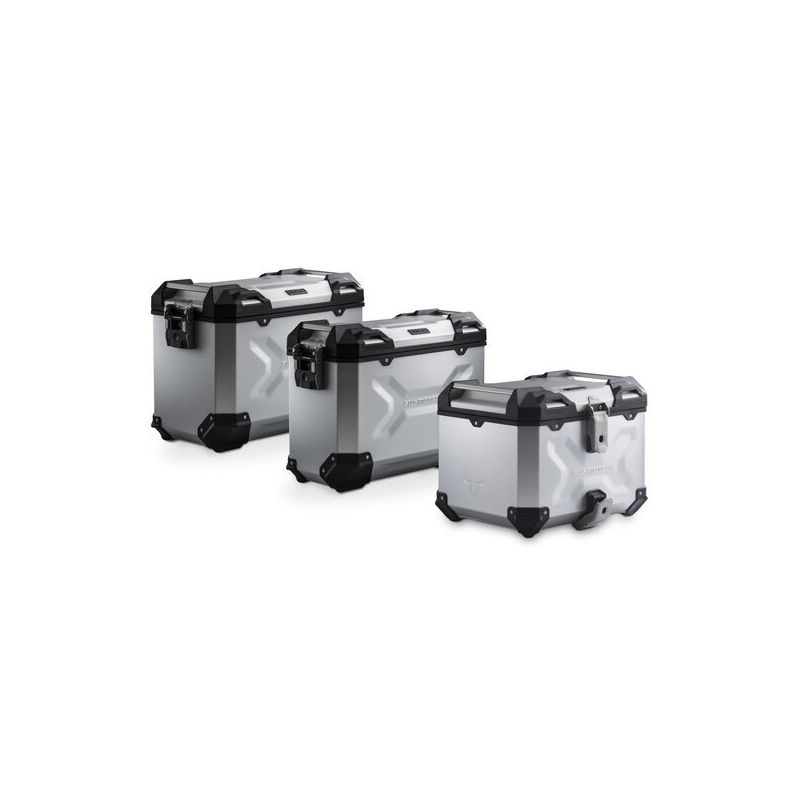 ZESTAW BAGAŻOWY ADVENTURE TRAX SW-MOTECH MOTO GUZZI V85 TT (24-) SILVER