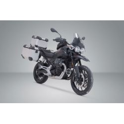 ZESTAW BAGAŻOWY ADVENTURE TRAX SW-MOTECH MOTO GUZZI V85 STRADA (24-) SILVER