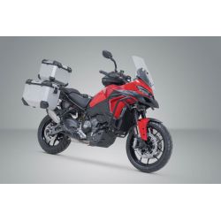 ZESTAW BAGAŻOWY ADVENTURE TRAX SW-MOTECH DUCATI MULTISTRADA V2 / V2 S (24-) SILVER