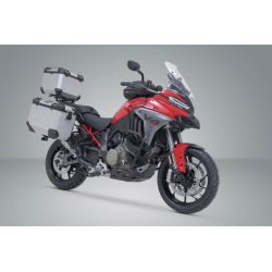 ZESTAW BAGAŻOWY ADVENTURE TRAX SW-MOTECH DUCATI MULTISTRADA V4 (20-) SILVER