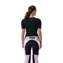 KOSZULKA Z OCHRANIACZAMI DAMSKA FOX BASEFRAME PRO SS BLACK  ENDURO CROSS