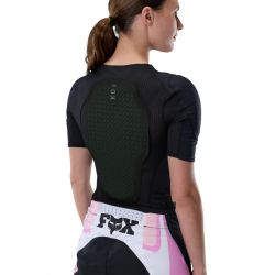 KOSZULKA Z OCHRANIACZAMI DAMSKA FOX BASEFRAME PRO SS BLACK  ENDURO CROSS