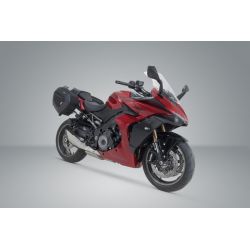 ZESTAW SAKW PRO BLAZE H I STELAŻY SW-MOTECH SUZUKI GSX-S 1000 GT (21-) BLACK
