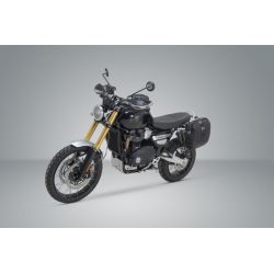 ZESTAW SAKWA I STELAŻ LEGEND GEAR SW-MOTECH TRIUMPH SCRAMBLER 1200 XC/XE (18-), X/XE (23-) BLACK