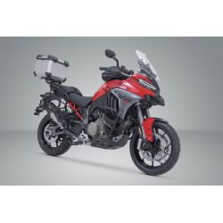 ZESTAW KUFRA CENTRALNEGO TRAX ADV SW-MOTECH DUCATI MULTISTRADA V4 MODELS (20-) SILVER