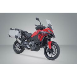 ZESTAW KUFRA CENTRALNEGO TRAX ADV SW-MOTECH 37/37 L. DUCATI MULTISTRADA V2/V2S (24-) SILVER