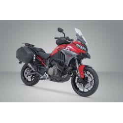 ZESTAW KUFRÓW BOCZNYCH AERO ABS I STELAŻY SW-MOTECH 2X25 L. DUCATI MULTISTRADA V4 (20-)